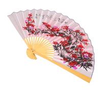 HOOTNEE Éventail Chinois Mural Pliant 05X09 M en Bambou et Papier Décoration Murale Grand Format pour Mariage Fête à Thème Asiatique et Photo Éventail Décoratif Artisanal Suspendu