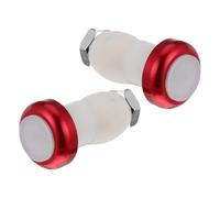 HOOTNEE Feu de Sécurité Performance Stable D'extrémité de Guidon de Vélo en Alliage D'aluminium, Clignotant LED Puissant Facile à Installer, Lot de 2 pour Accessoires Vélo