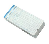 HOOTNEE Fiches de Pointage Papier pour Suivi Temps de Travail, 100 Feuilles Format Standard, Documents Bureau pour Relevé Heures Présence Employés, Compatibles Horloge Couleur Aléatoire