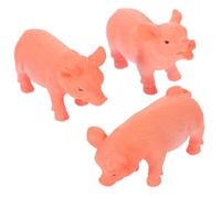 HOOTNEE Figurines Miniatures Décoratives 3 Petits Cochons en Plastique Micro Paysager Résistantes et Adorables pour Jardin pour Terrasse et Intérieur