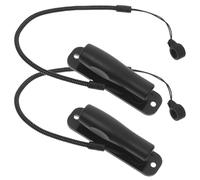 HOOTNEE Fixation Stylet Tactile Lot 2 Cordon Rétractable et Support Adhésif pour Bureau et École Anneau Silicone Antidérapant Compatible Stylo Bille et Crayon