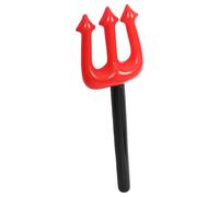 HOOTNEE Fourche Gonflable de Diable Rouge 1 Pièce Accessoire de Cosplay Halloween de Fête Léger et Portable Décoration Originale pour Déguisement et Jeu de Rôle