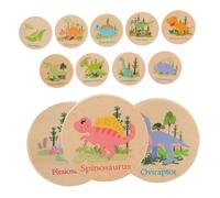 HOOTNEE Jeu De Mémoire Et D'Échecs Dinosaures Pièces Jouets pour Bébés Jouets pour Tout-Petits Apprentissage De La Propreté Jeu D'Association De Lettres Dinosaures Jeux