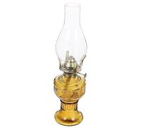 HOOTNEE Lampe Kérosène Vintage Verre pour Table Éclairage Rétro Décoratif pour Intérieur et Extérieur Lampe Huile pour Ambiance Cosy