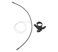 HOOTNEE Levier de Blocage de Fourche VTT à Câble, Alliage D'aluminium Noir | Commande au Guidon, Suspendre et Sorties Cross-country, Améliore L’efficacité en Montée