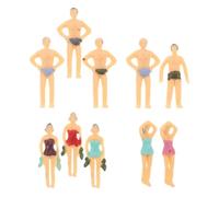 HOOTNEE Lot de 10 Figurines Décoratives en Plastique Couleur Mixte, Mannequins en Mini Maillot de Bain Réalistes pour Décoration de Fête Plage et Scènes Miniatures Couleur Aléatoire