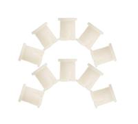 HOOTNEE Lot de 10 support pour roulette à tige pour roulettes de meubles - Petites douilles interchangeables en plastique pour pieds de chaise - Accessoires pour chaise de bureau et base