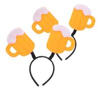 HOOTNEE Lot de 2 bandeaux de bière, pour fête fête - Chope à bière - Bandeau amusant - Accessoire de fête - Tiki Bar - Décoration de bar