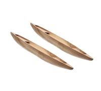 HOOTNEE Lot de 2 Maquettes de Bateaux en Bois Flottants 12 CM Décoration Intérieure de Voilier pour Aquarium et Bureau Ornement Artisanal Naturel pour Habitat et Espace de Travail