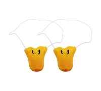 HOOTNEE Lot de 2 Masques Nez de Canard en Latex avec Élastique, de Cosplay de Canard, Accessoire de Costume Fantaisie pour Fêtes, Halloween et Déguisement Garçon Fille