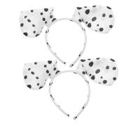 HOOTNEE Lot De 2 -Têtes Oreilles De Chien -Tête Oreilles De Chiot -Tête Oreilles d'animaux -Tête De Costume d'halloween -Tête De Chiot Tacheté