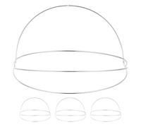 HOOTNEE Lot de 4 Cadre de coiffe à faire soi-même, cadre de couronne de bandeau en fer, structure à quatre couches, pour les événements cosplay et les célébrations spéciales