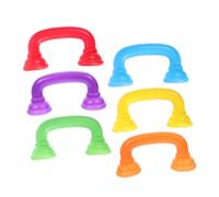 HOOTNEE Lot de 6 Combinés Téléphoniques pour Garçon et Filles, Plastique Sécurisé, Couleurs Vives, Simulation de Téléphone Portable, Apprentissage du Développement du Langage en Classe