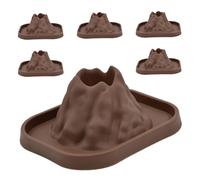 HOOTNEE Lot de 6 Modèles de Volcans Éducatifs Soi-même, Maquettes Compactes pour Expériences D’éruptions Volcaniques, Accessoires Scientifiques pour Garçon et Filles - Kit Créatif