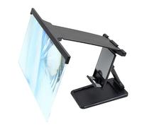 HOOTNEE Loupe d'Écran de Téléphone Portable Pliable Amplificateur d'Écran pour Smartphone Garçon et Filles et Seniors Lentille Acrylique Coque ABS Noir 25,5X16,3X2,2 CM