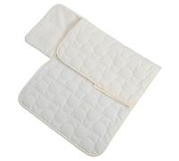 HOOTNEE Matelas à Pliable pour Bébé Imperméable en Coton Blanc Motif Petit Ours Tapis à Portable Lavable pour Maison Voyages et Sorties