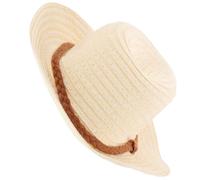 HOOTNEE Mini Chapeau de Paille tissé pour poupées Accessoire décoratif DIY Petit Chapeau Estival pour poupée de 18 Pouces et Poupon Accessoire Mode pour déguisement