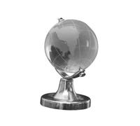 HOOTNEE Mini Globe Terrestre Décoratif en Cristal Transparent Ornement Géographique de Table Modèle Compact pour Décoration Mariage Bureau et Maison Globe Décoratif Tactile