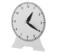 HOOTNEE Modèle Horloge Éducative Heures Non Synchronisée Apprentissage pour Étudiants Horloge Didactique avec Marquages Clairs Décor de Bureau et Salle de Classe Couleur Couleur Aléatoire