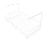 HOOTNEE Organisateur de Câbles sous Bureau Blanc, Grosse Taille, Support de Gestion des Câbles et Multiprises, Rangement Pratique pour Bureau et Salle de Réunion, Installation