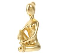 HOOTNEE Ornement Décoratif Fille en Résine Style Yoga Statuette Modèle Fille Assise Contemplation Décoration Maison et Bureau Accessoire Zen pour Intérieur Présent Original Ambiance