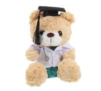 HOOTNEE Peluche Ours Docteur Pour Étudiants Uniforme Présent De Remise De Diplôme Joujou Doux Et Confortable