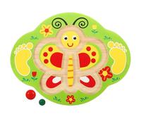 HOOTNEE Planche d'Équilibre en Bois pour Garçon et Filles 6-12 Ans d'Entraînement Sensoriel et Équilibre Plateau 08 Kg Équipement Intérieur Sûr et Éducatif