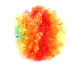 HOOTNEE Postiche de Clown Légère en Fibre Chimique Forme Stable, Design Coloré et Naturel pour Accessoire de Déguisement Halloween et Représentation Scénique
