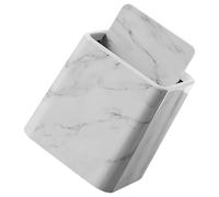 HOOTNEE Poubelle de Bureau Compacte Effet Marbre Blanche avec Couvercle Basculant Mini Poubelle Suspendue Multifonction pour Salle de Bain la Cuisine Chambre et Bureau Accessoires de