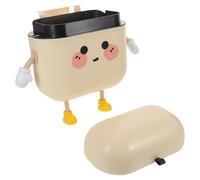 HOOTNEE Poubelle Murale Cuisine 9L avec Couvercle Plastique Étanche Poubelle Suspendue Gain de Place pour Salle de Bain Bureau et Camping-Car Anti-Odeurs et Facile à Nettoyer