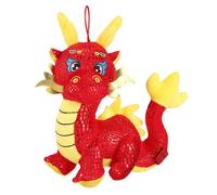HOOTNEE Poupée Dragon en Peluche 16 Cm pour Nouvel an Chinois - Dragon Zodiac Chinois Adorable Décoration et Présent Garçon et Filles du Nouvel an Traditionnelle