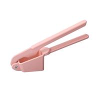 HOOTNEE Presse Ail Multifonction Alliage avec Poignée Antidérapante Hachoir et Éplucheur Manuel pour Cuisine Ustensile Rose Ergonomique pour Amateurs de Cuisine