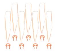 HOOTNEE Protection Nasale de Natation en Silicone Bouchon de Nez pour Enfants Lot de 7 avec Cordon Design Antidérapant pour Swimming et Swim Training