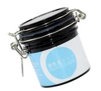 HOOTNEE Réservoir de Colle pour Extension de Cils en Plastique Noir, Boîte de Rangement Étanche Charbon Actif pour Usage en Salon de Beauté Domicile Style