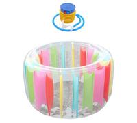 HOOTNEE Rouleau Gonflable Géant pour Piscine en PVC Sûr de Piscine Léger avec Pompe Incluse pour Garçon et Filles et Adultes Usage Intérieur et Extérieur Divertissement Estival en