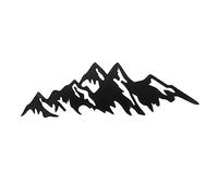 HOOTNEE Scène De Montagne Art Mural En Métal Métal Mur Artisanat Mur Art Décor Bureau Mur Ornement Pendentif En Métal Illustration Décorations Vintage Décoration Murale En Métal A14 Mur