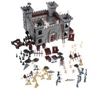 HOOTNEE Set de Accessoires Pirate pour Jeu de Sable Modèle Château Militaire avec Soldats Éducatif Créatif pour Garçon Fille