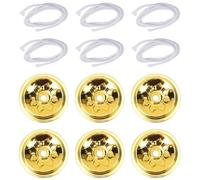 HOOTNEE Set de Porte-mèche et Mèches en Coton pour Lampe à Huile Flotteur en Aluminium, et Facile à Transporter pour Fabrication de Bougies DIY