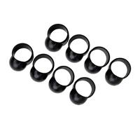 HOOTNEE Silicone Tongue Drum Finger Covers 8pcs Anti-Slip Percussion Tool for Steel Tongue Drum, Noise Reduction for Music Practice, Black