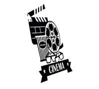 HOOTNEE Stickers Muraux Cinéma Autocollant Paysage Film Décoratif Auto-adhésif Pvc Pour Décoration Murale Maison