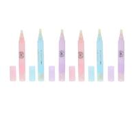 HOOTNEE Stylo dissolvant pour ongles 6 pièces plastique bleu précision manucure usage domestique coupe-cuticules accessoire pratique