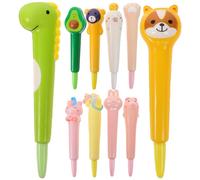 HOOTNEE Stylos À Bille 10 Pièces Stylos De Décompression Stylos D'écriture Kawaii En Plastique Mignons Pour Marquer Les Choses Importantes À L'école Plusieurs styles