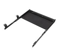 HOOTNEE Support de Clavier sous Le Bureau Noir en PP avec tiroir Coulissant et Design à glissière, pour Organisation au Bureau des Travailleurs de Bureau