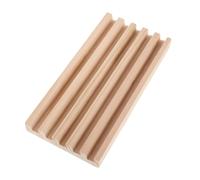 HOOTNEE Support en Bois Massif pour Dominos 20X10X2 CM Plateau de Rangement Large en Pin Naturel Porte-Cartes de Jeu Multifonction pour Jeux de Société et Train Mexicain Accessoire