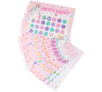 HOOTNEE Tableau d'Apprentissage Propreté pour Tout-Petits avec Autocollants Réutilisables Motif Licorne Matériau Hypoallergénique Sûr pour Garçons et Filles Outil Éducatif pour