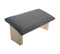 HOOTNEE Tabouret Banc en Bois Chaise à Genoux Pliable pour Voyage et Salle de méditation, siège Pliant Multifonction, Banc de méditation Pliable en Bois et Tissu