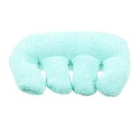 HOOTNEE Tapis de Doigt Vert en Coton Doux et Éponge, Coussinet Séparateur de Doigts Confortable pour Prévention des Contractures Chez Patients Alités et Personnes Âgées