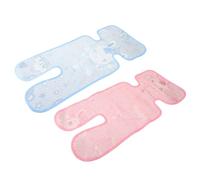 HOOTNEE Tapis D'été pour Poussette Bébé 2pcs en Tissu Non Tissé Double Couche Installation Facile et Effet Rafraîchissant pour Promenade Estivale