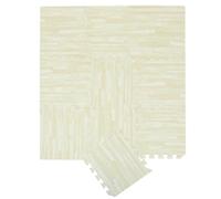 HOOTNEE Tapis D'éveil en Mousse Eva 10 Pièces Imitation Bois 30x30x1 Cm pour Bébé, Tapis Puzzle Confortable et Multifonction pour Jouer et Se Détendre
