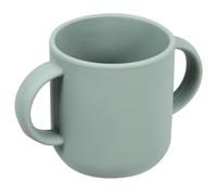 HOOTNEE Tasse Apprentissage Garçon Fille Silicone Vert avec Double Poignées Antichoc Gobelet Entraînement Ergonomique pour Tout-petits Tasse Éducation et Facile à Nettoyer